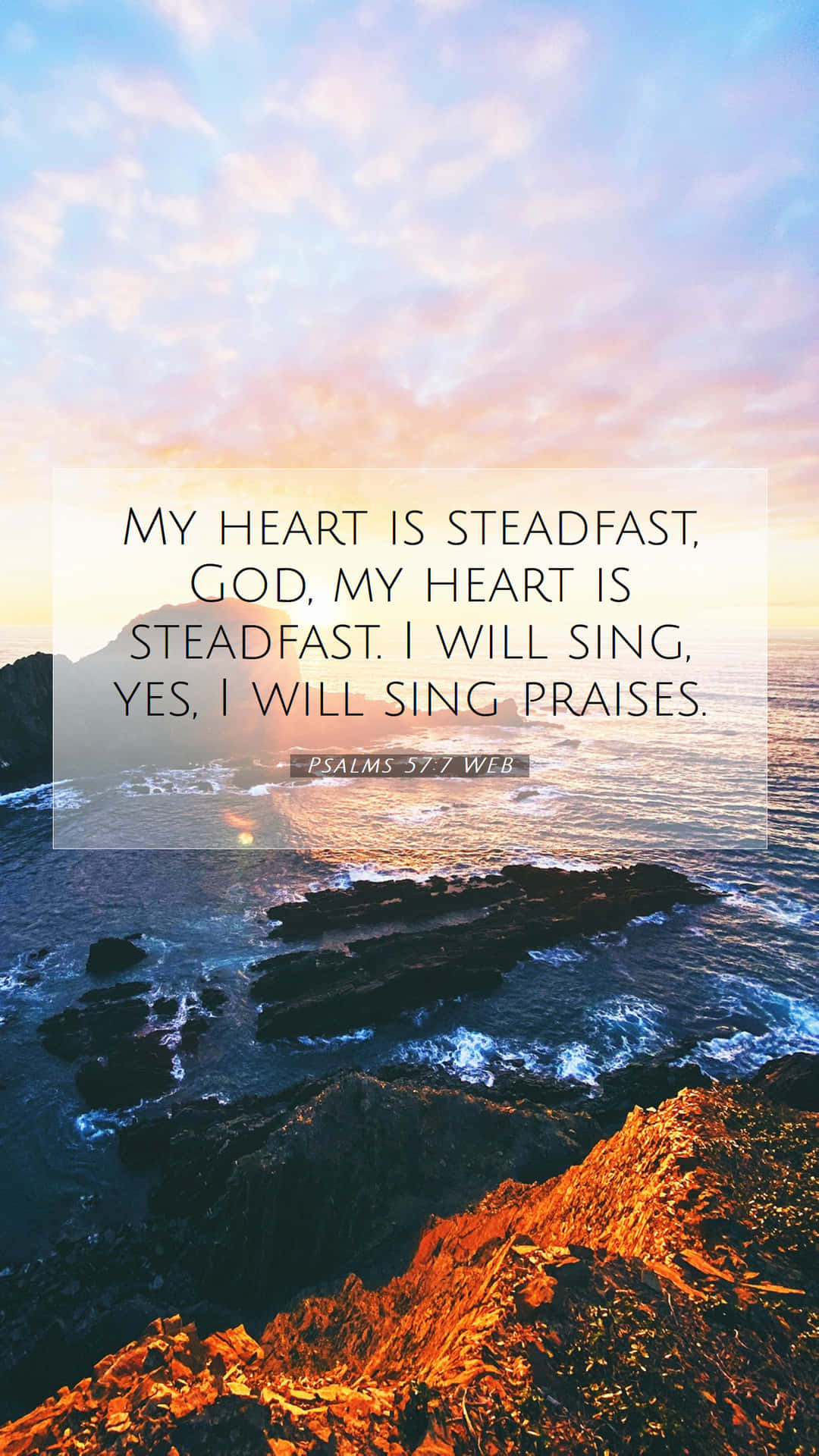 Steadfast Heart Inspiration Background