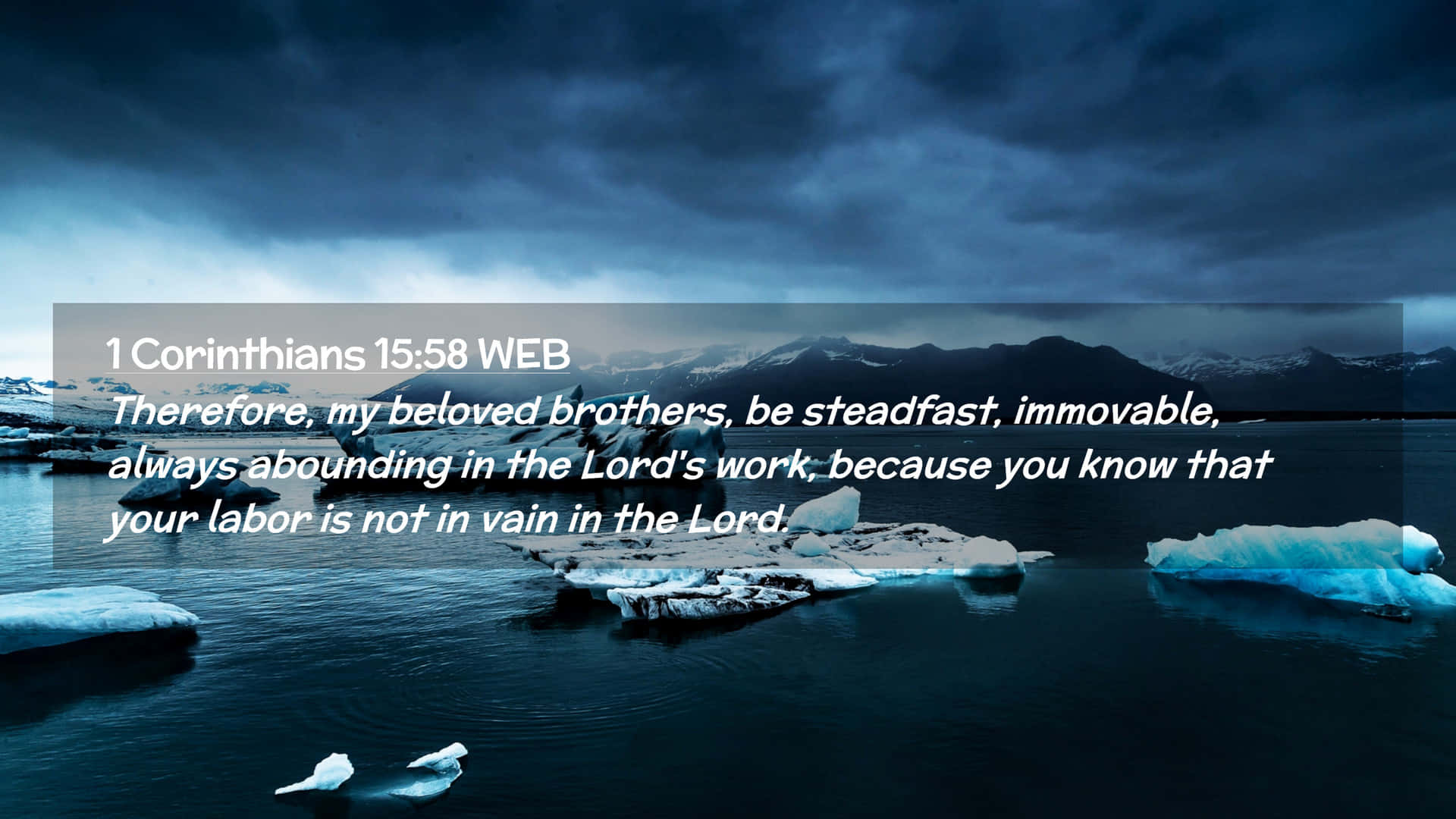 Steadfast Inspiration Iceberg Scene Background