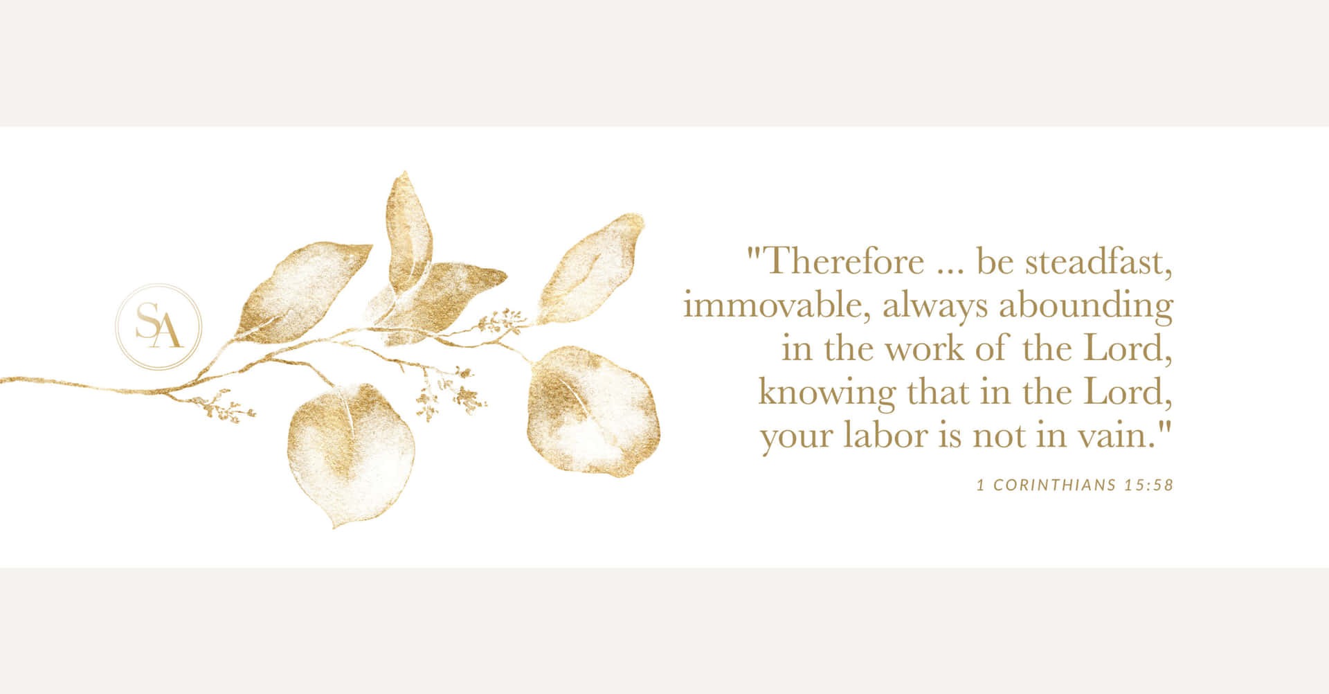 Steadfast Inspirational Scripture Art Background