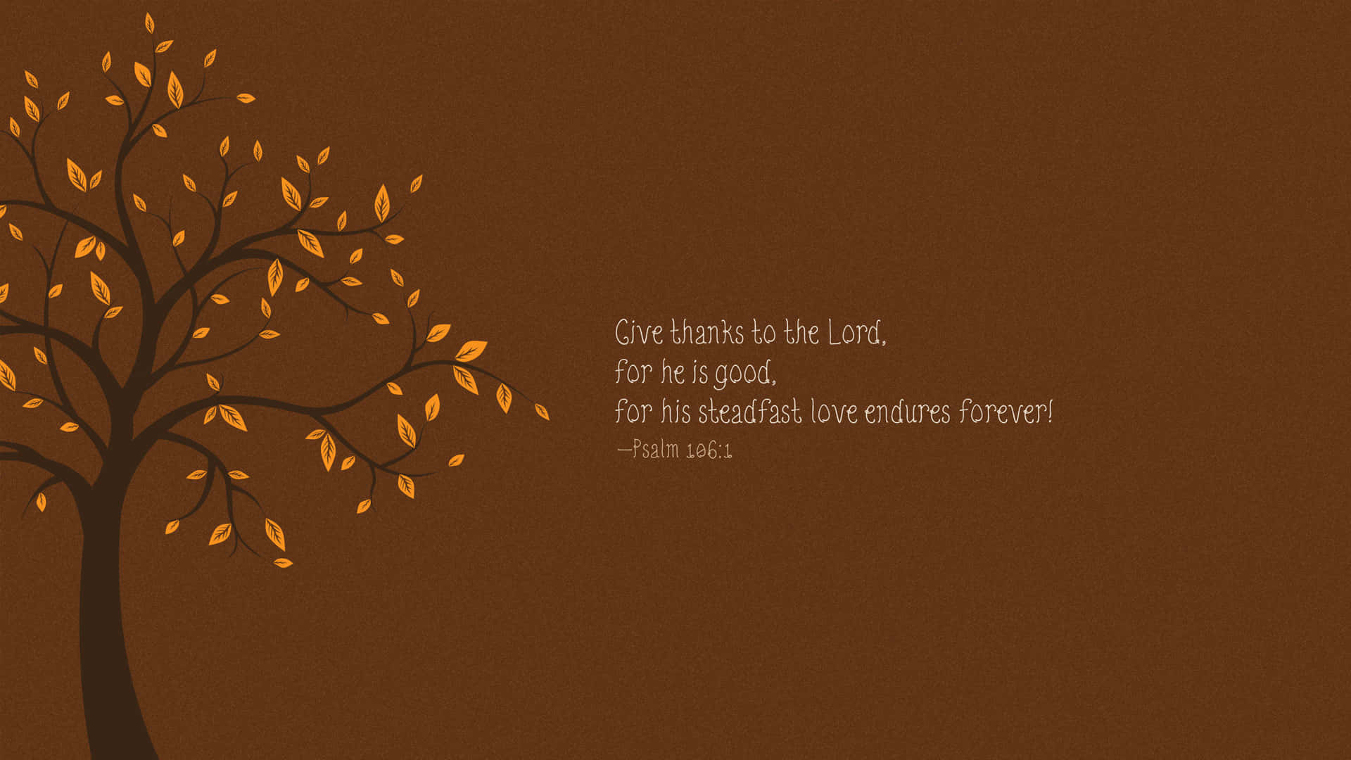 Steadfast Love Tree Graphic Background