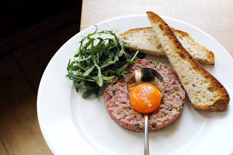 Steak Tartare Recipe Background