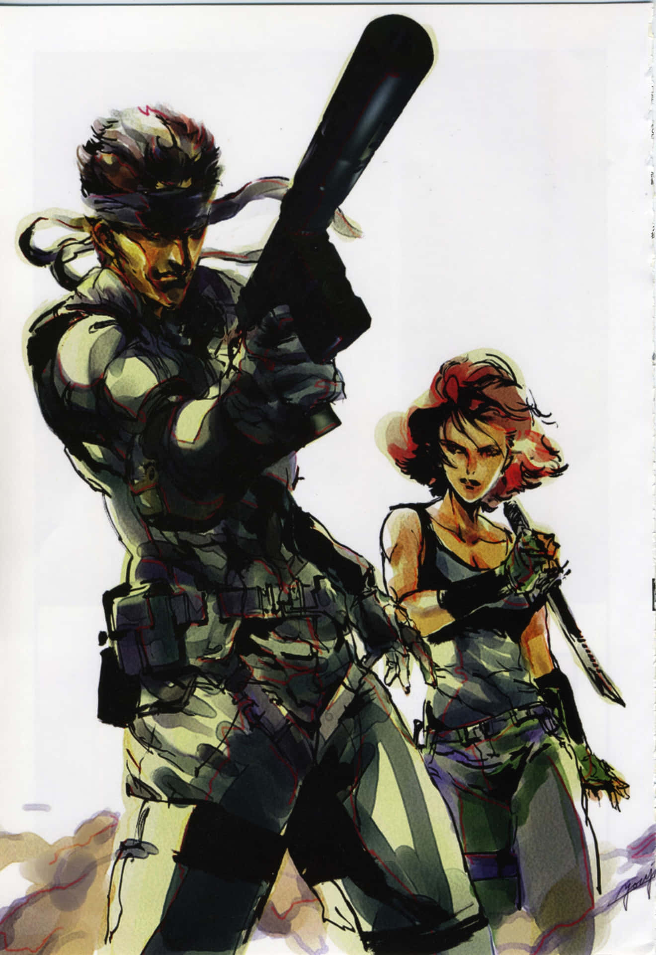 Stealth Master - Solid Snake From Metal Gear Series Background