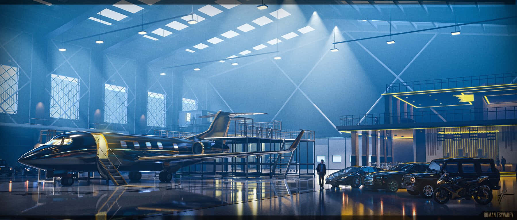 Stealthy Aircraft Background