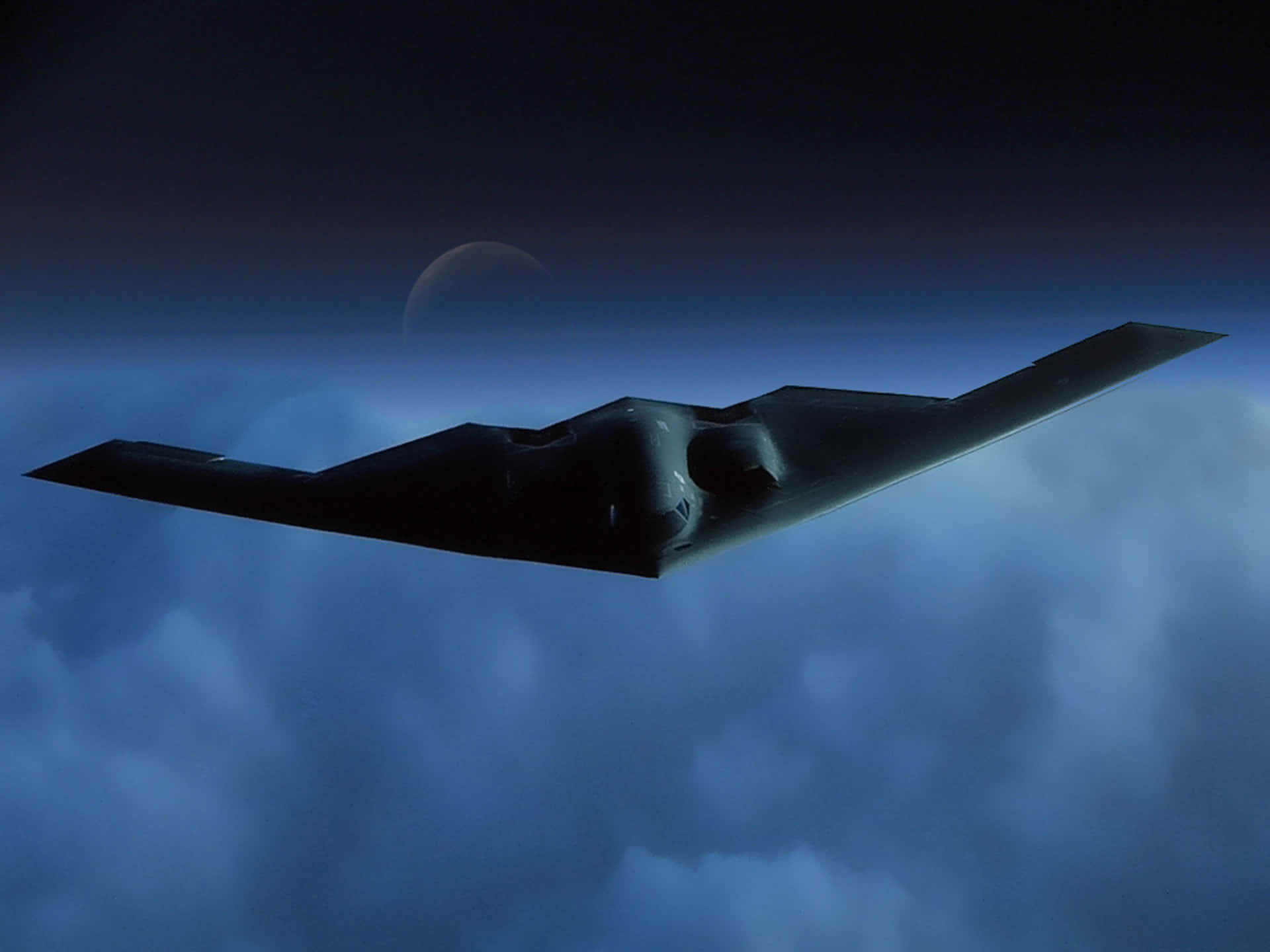 Stealthy Northrop Grumman B-2 Spirit Background