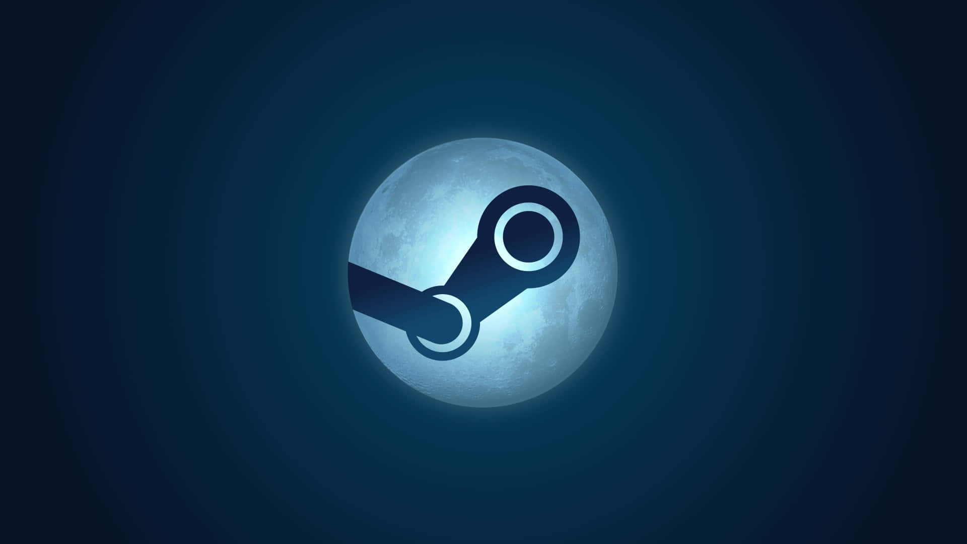 Steam Moon Logo Wallpaper Background