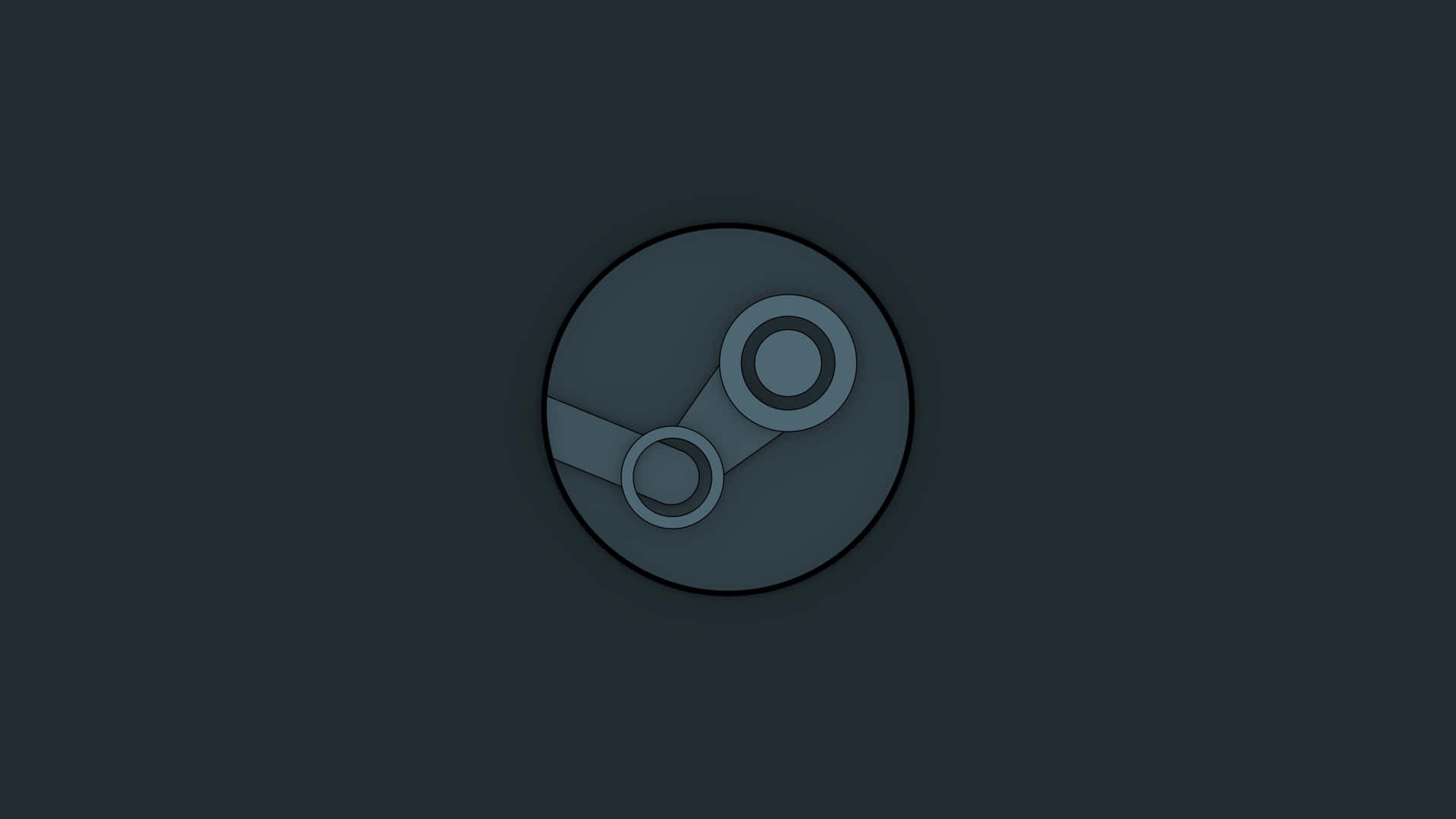 Steam Platform Logo Dark Background