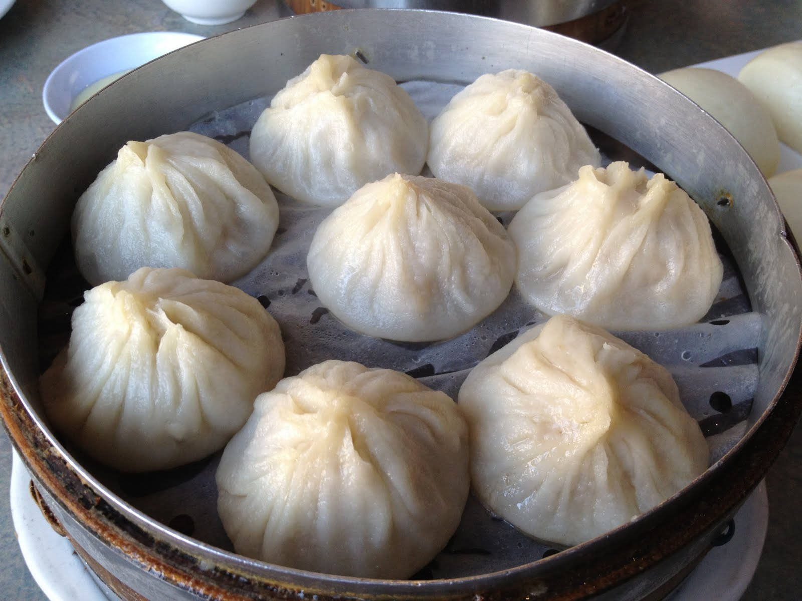 Steam White Xiaolongbao Traditional Dumpling