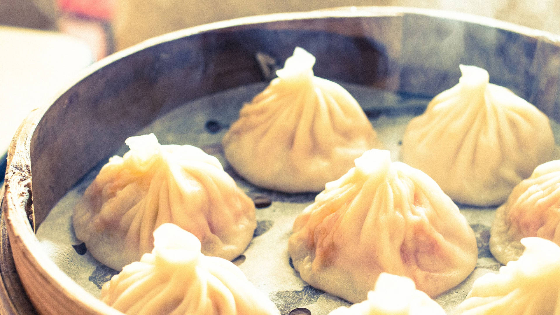 Steamed Xiaolongbao Classic Chinese Food Background