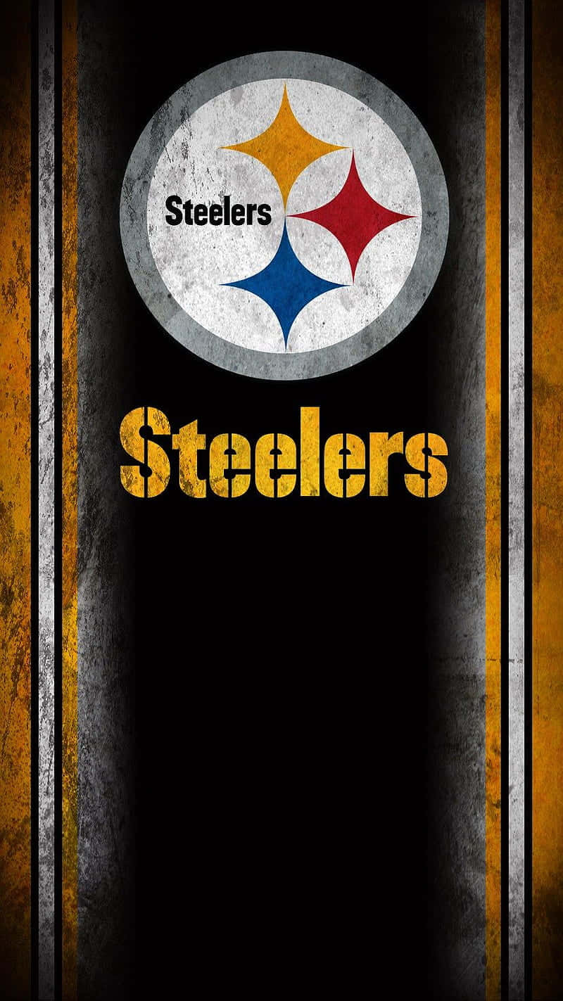 Steelers Logo On Blue Background Background