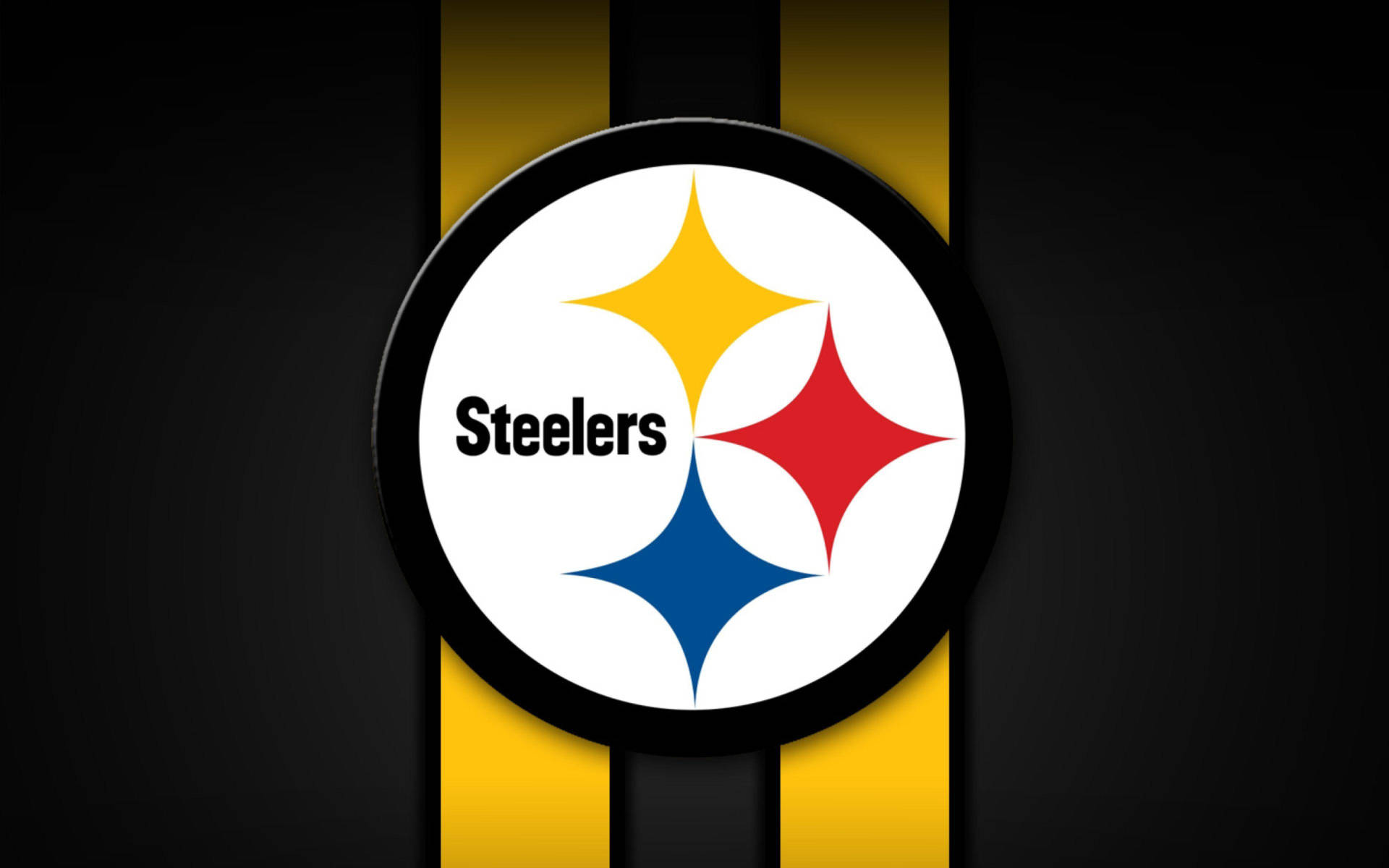 Steelers Vertical Gold Stripes Background