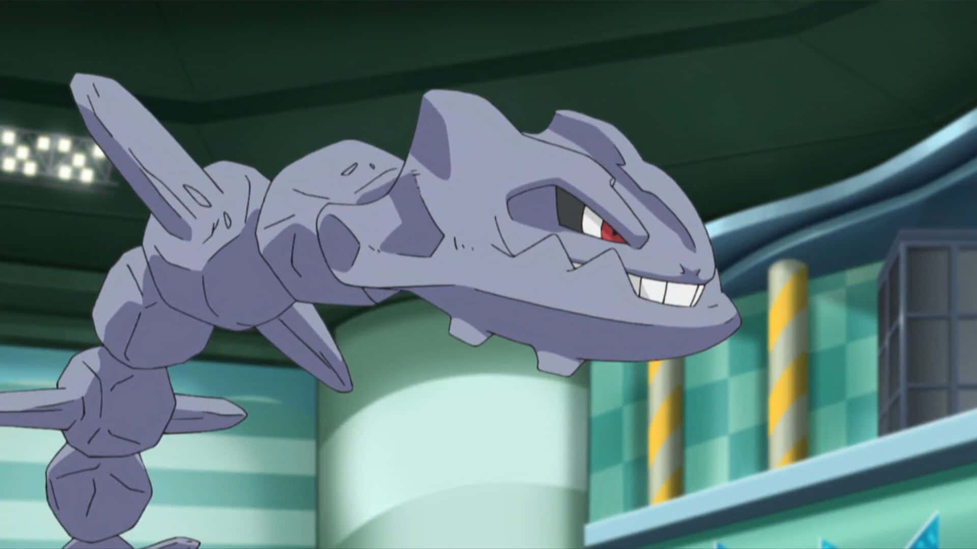 Steelix Crawling Inside Library