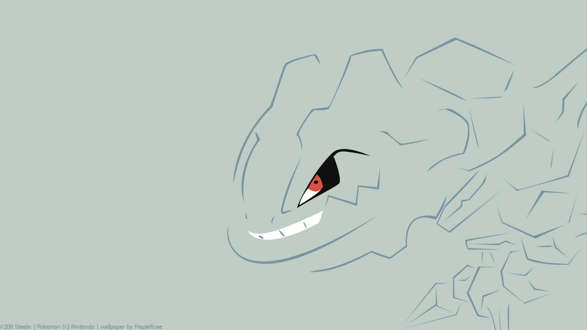 Steelix Glaring Sketch