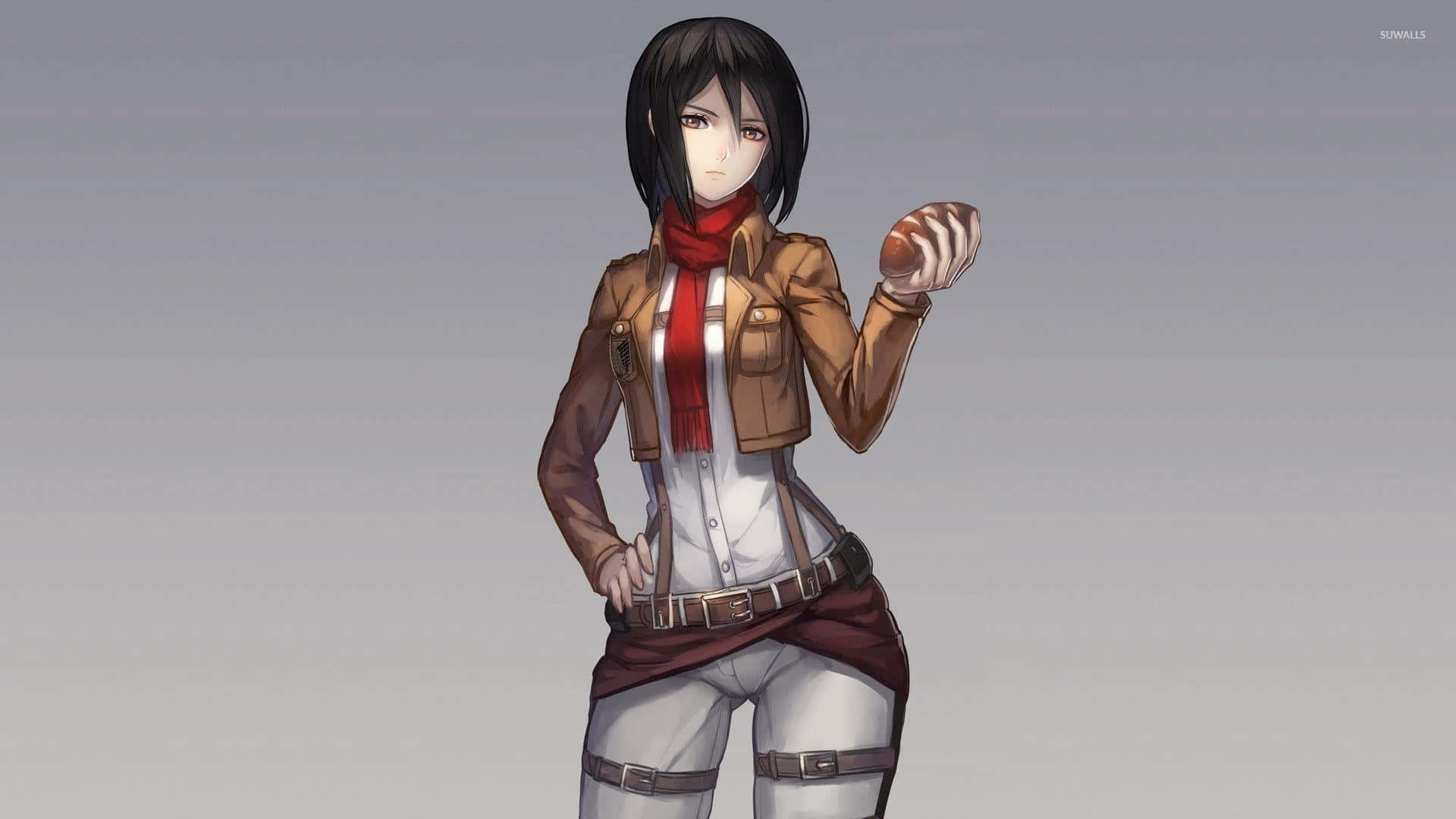 Steely Gaze: Mikasa Ackerman In Focus