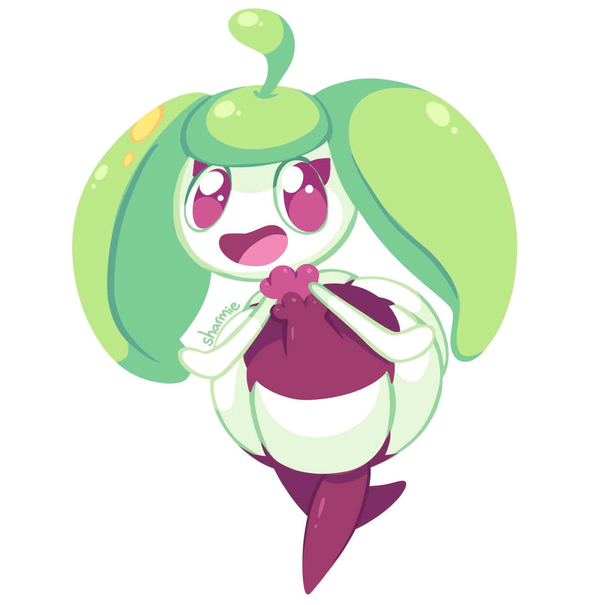 Steenee Holding A Heart Background