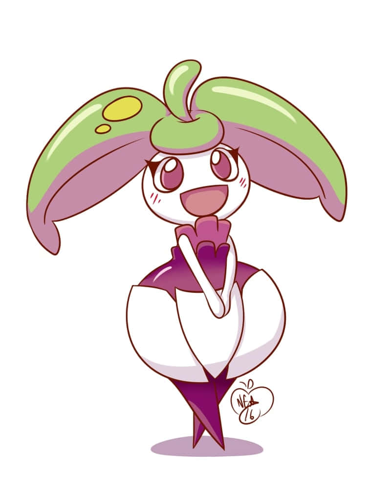 Steenee Smiling And Blushing Background