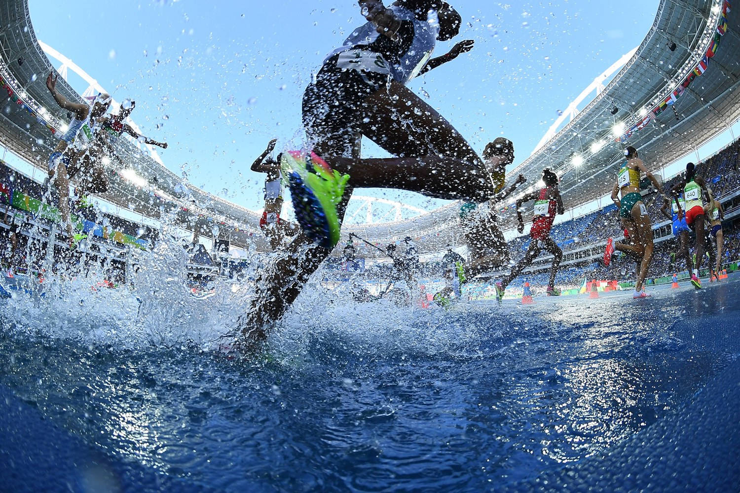 Steeplechase Olympic Sports Background