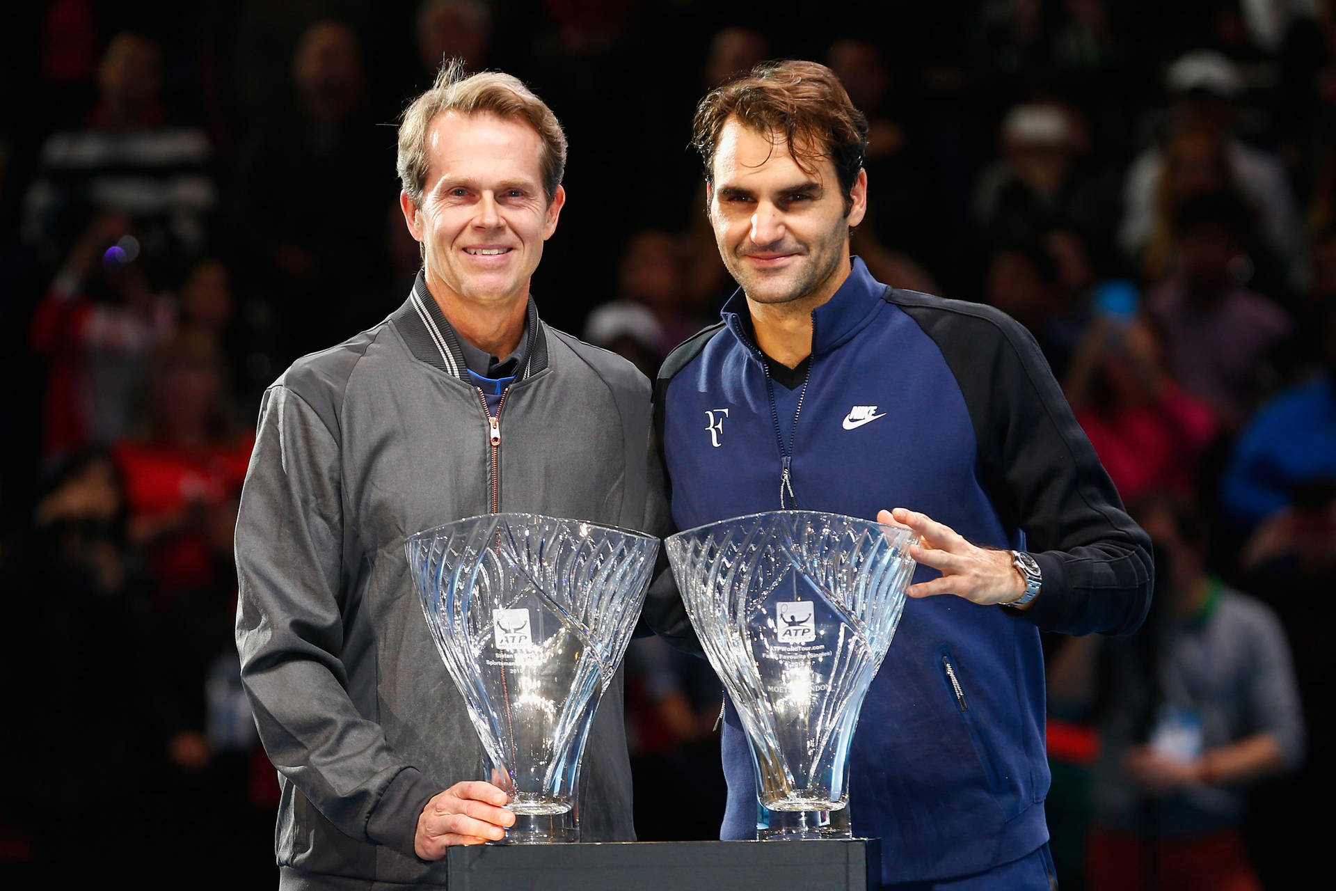 Stefan Edberg And Roger Federer Background