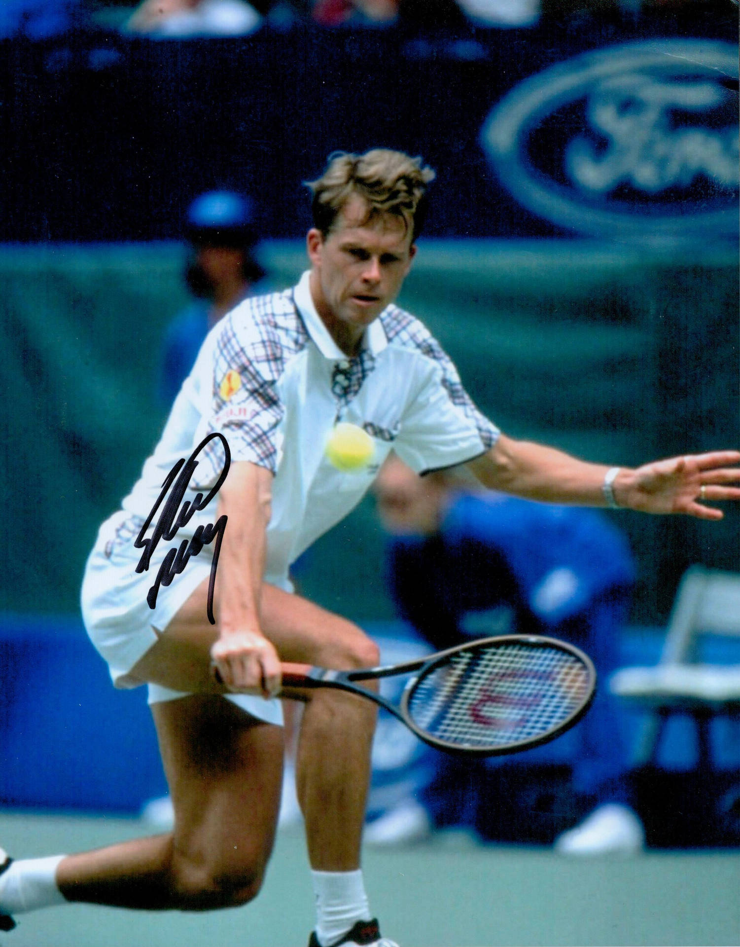 Stefan Edberg Signed Photo Background