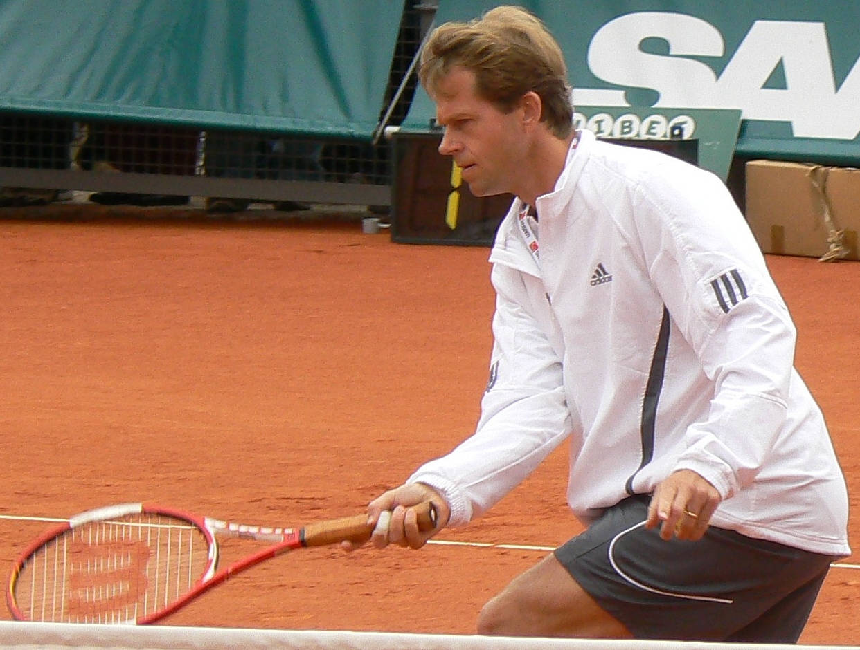 Stefan Edberg Warming Up Background