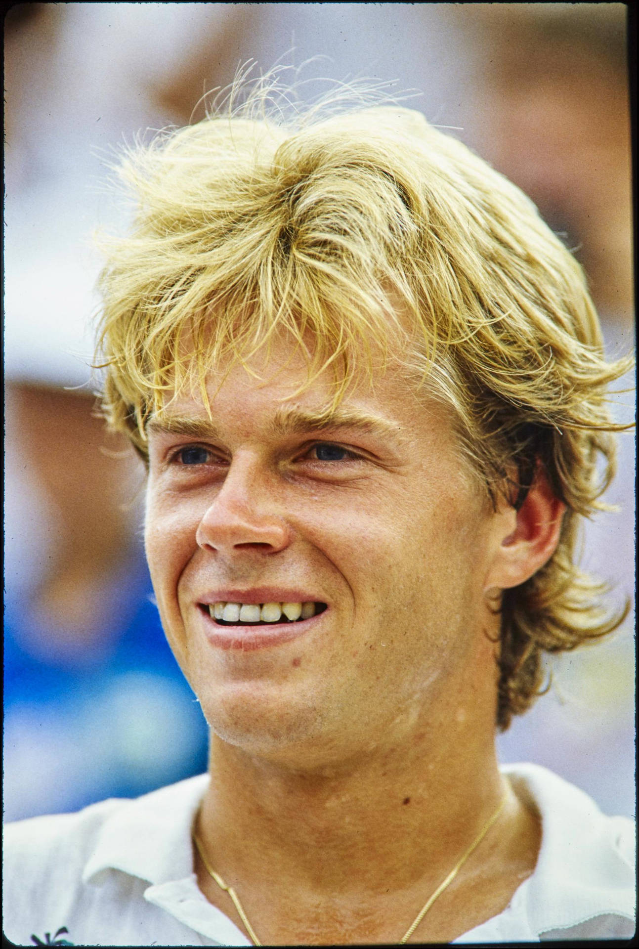 Stefan Edberg Youthful Smile Poster Background