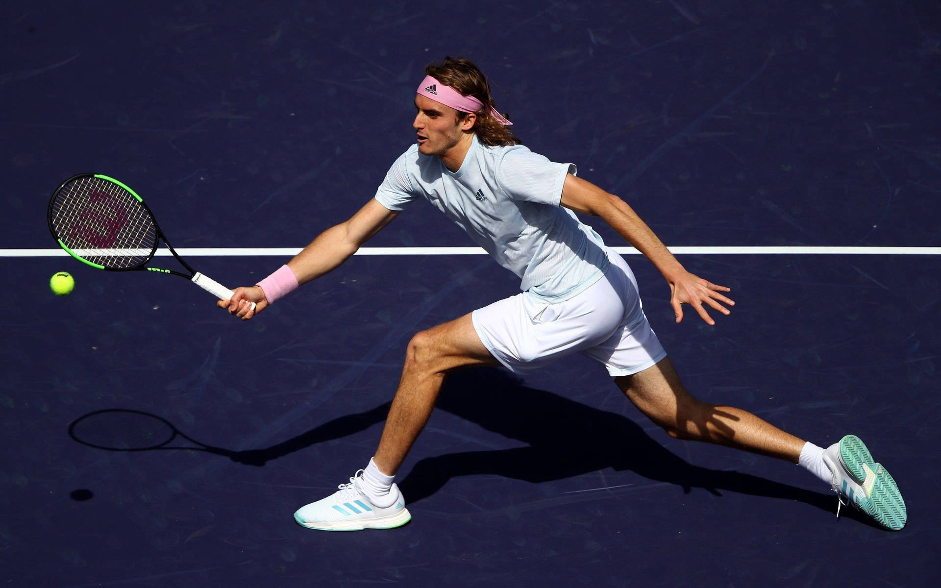 Stefanos Tsitsipas Leg Stretched