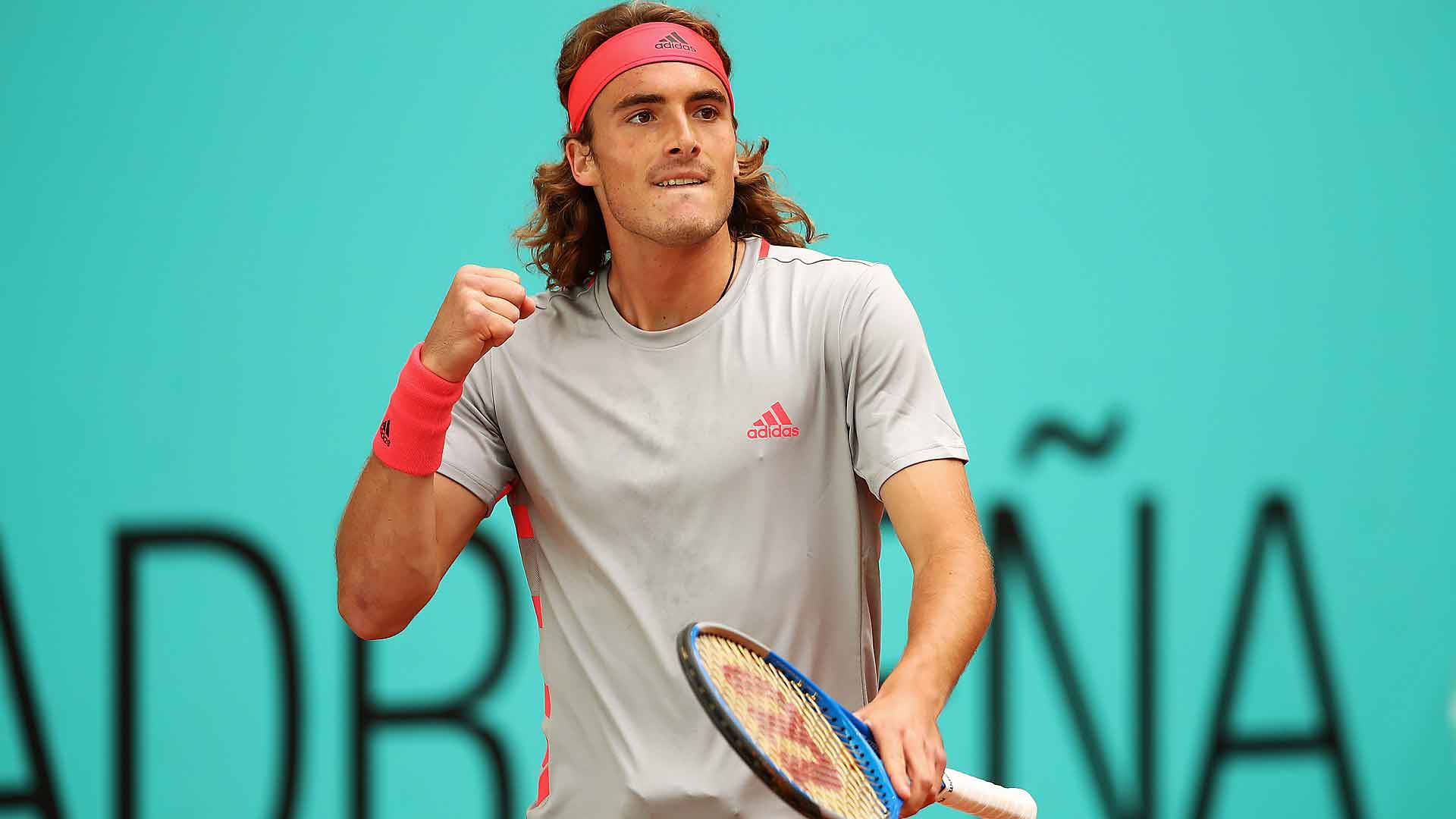 Stefanos Tsitsipas With Clenched Fist