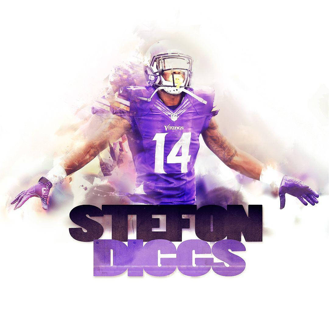 Stefon Diggs Graphic Art Background