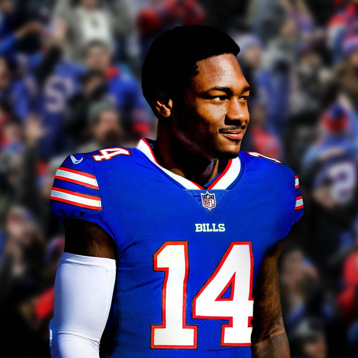 Stefon Diggs Smiling Background