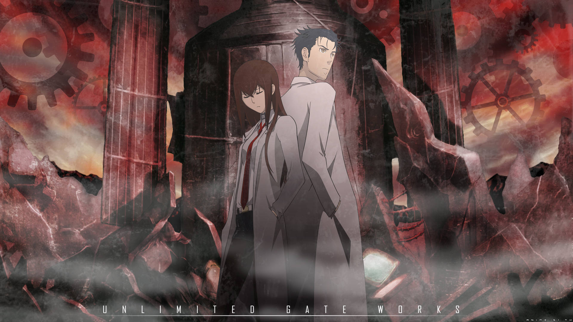 Steins Gate Collapsed Building Background