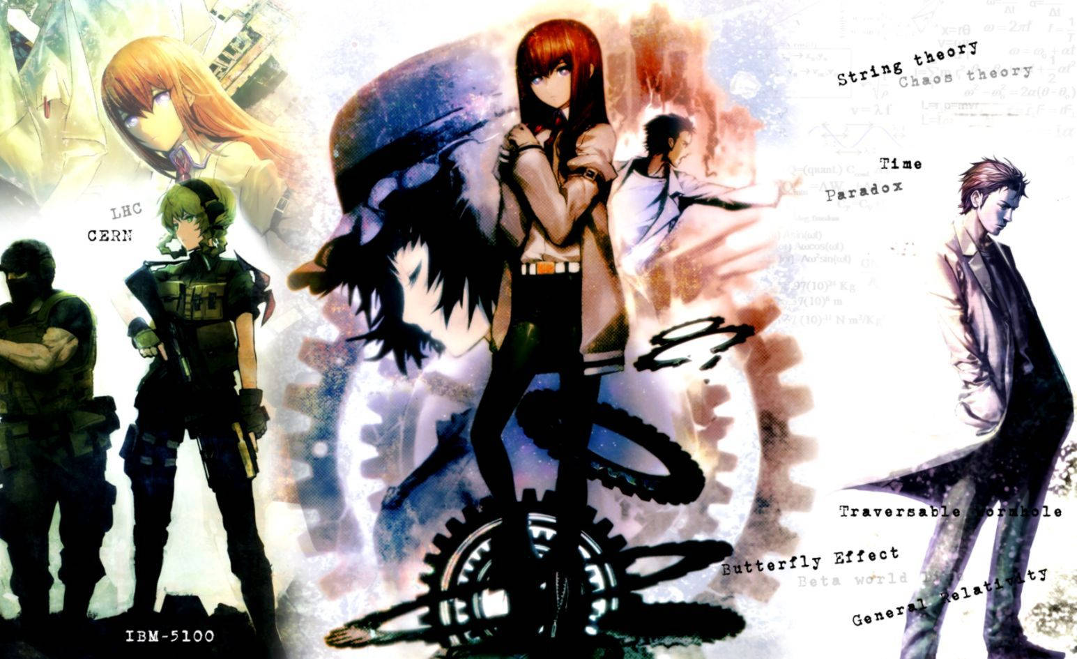 Steins Gate Kurisu Makise And Team Fan Art Background