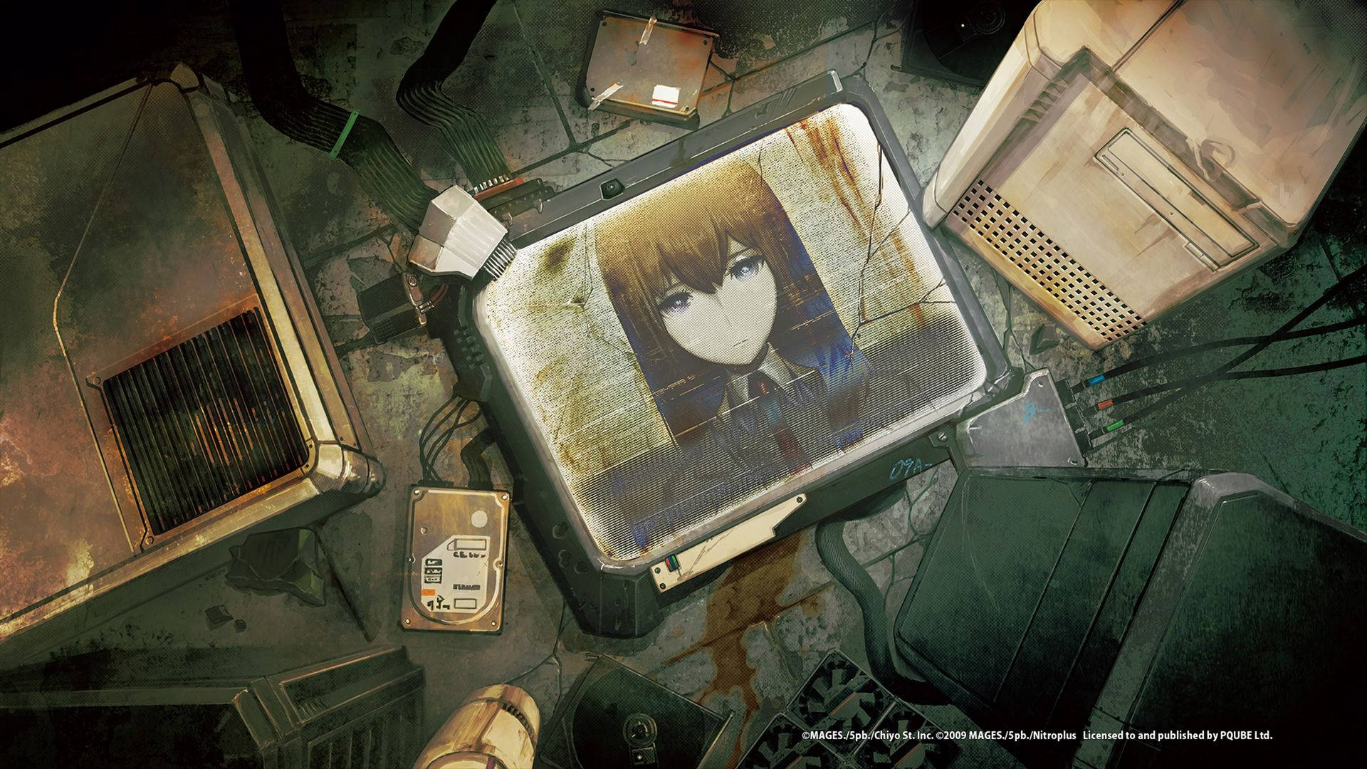 Steins Gate Kurisu Makise In Monitor Background