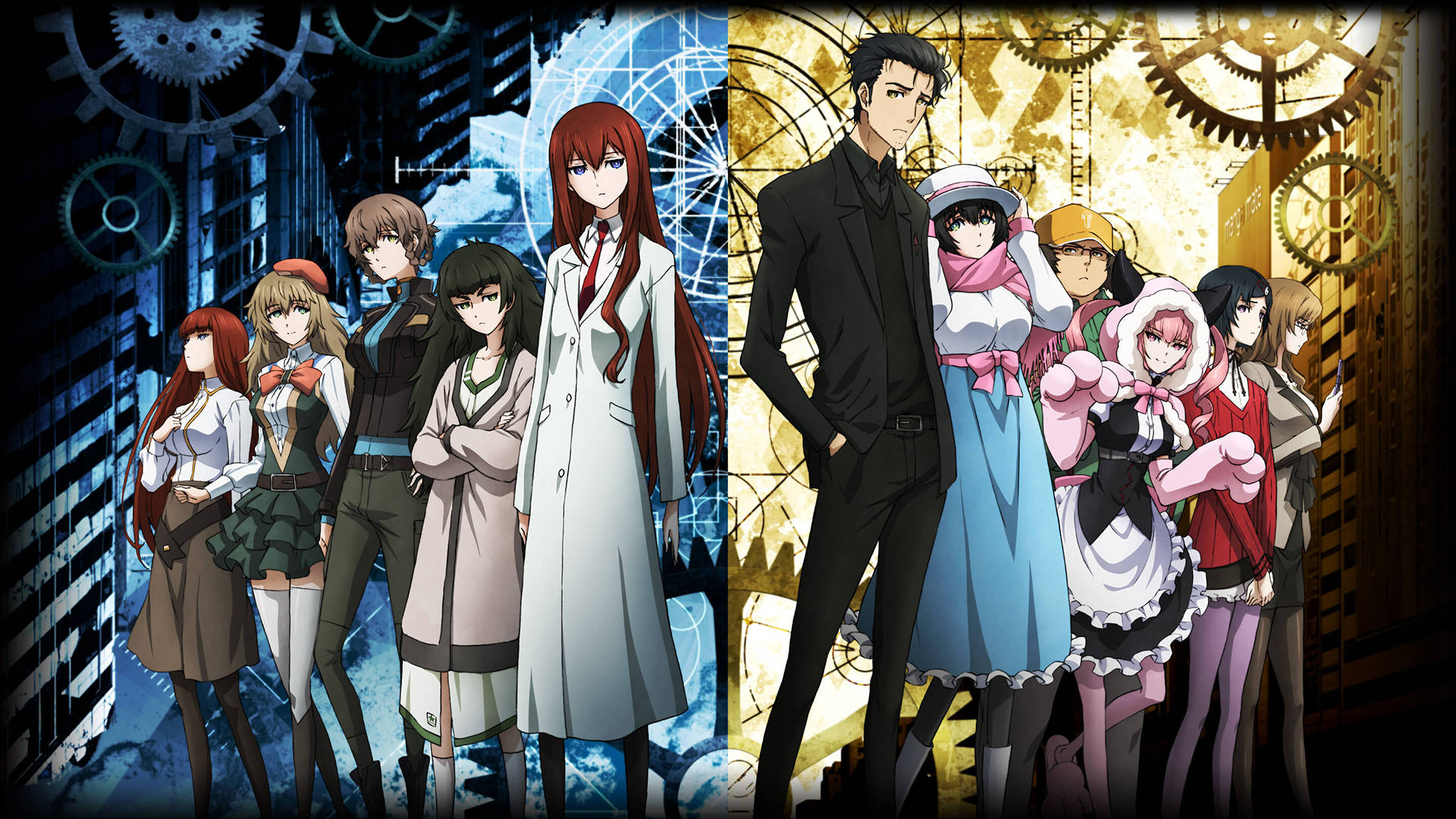 Steins Gate Stylish Outfits Background