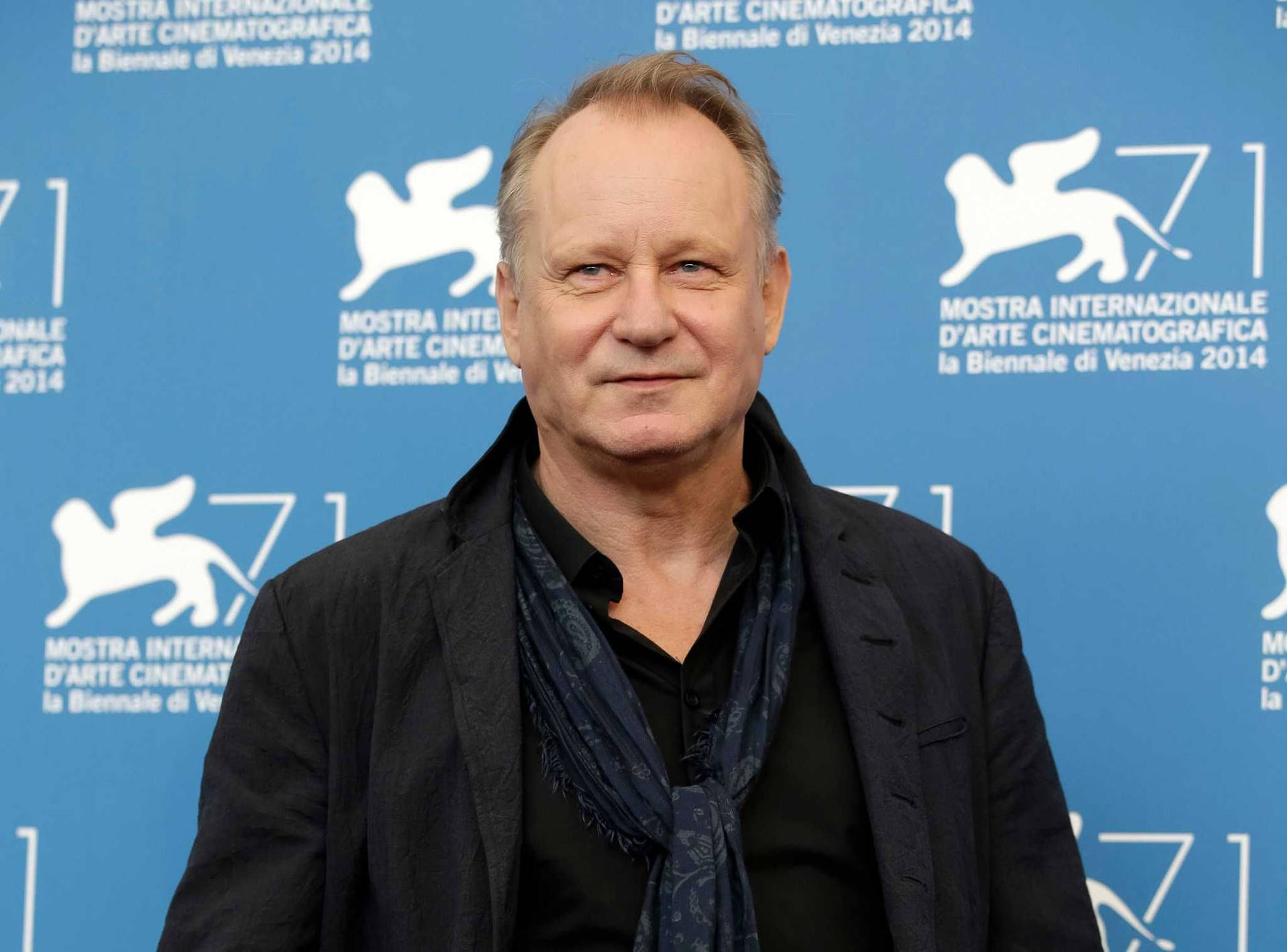 Stellan Skarsgård During 2014 Venice Film Festival Background