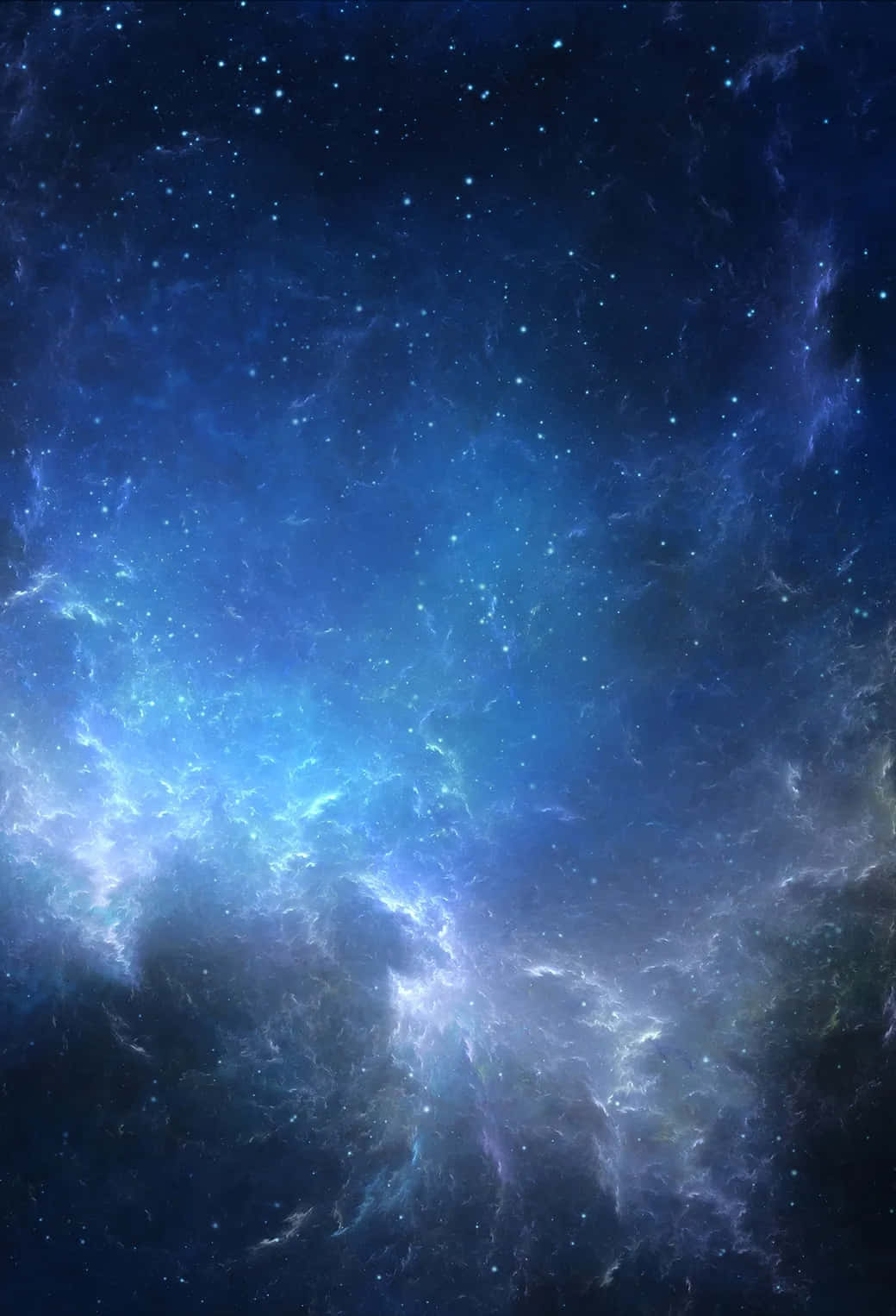 Stellar Nebula Blue Space Background