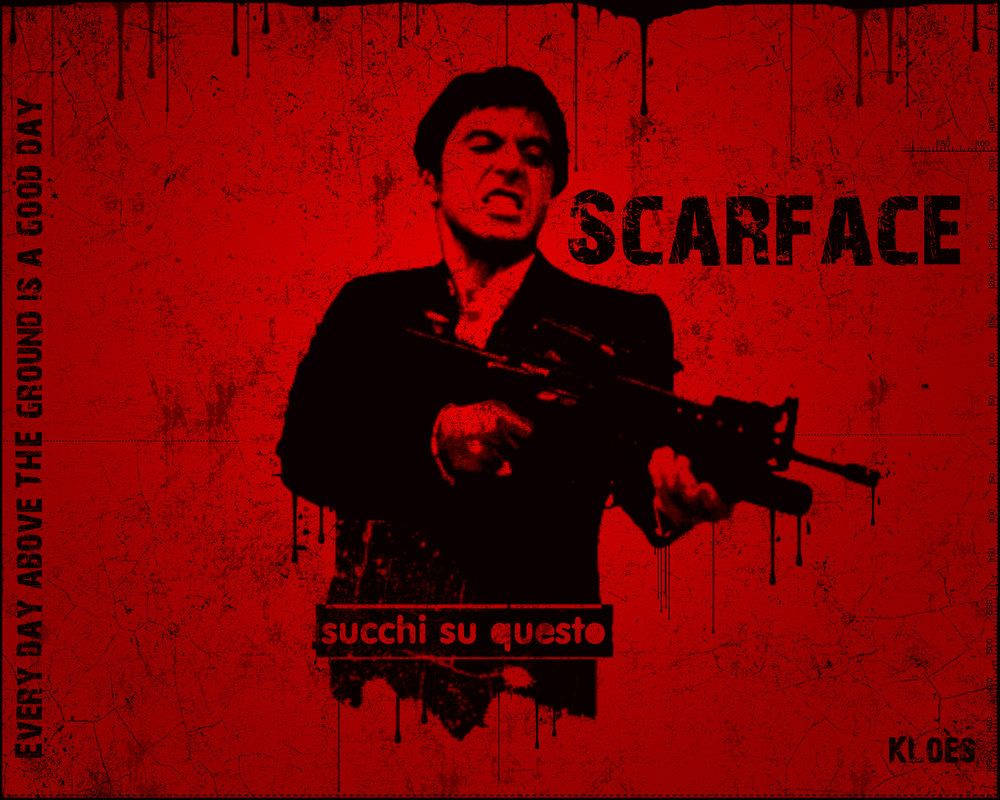 Stencil Tony Montana Scarface Background