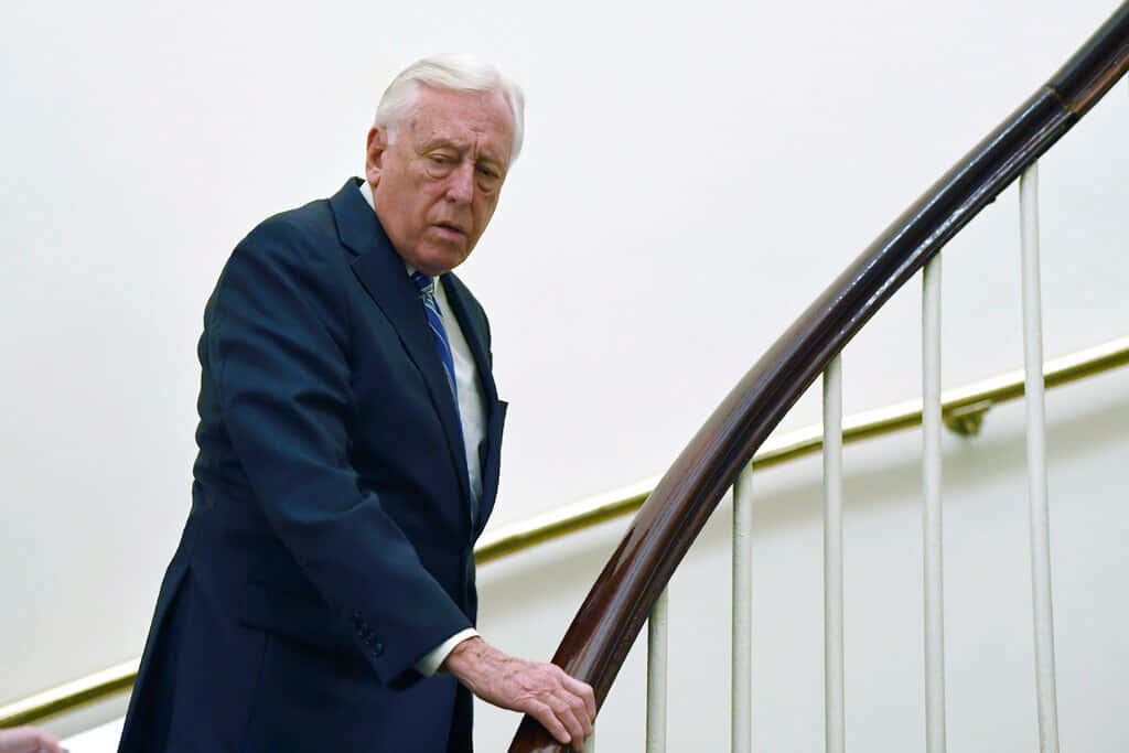 Steny Hoyer Climbing Stairs