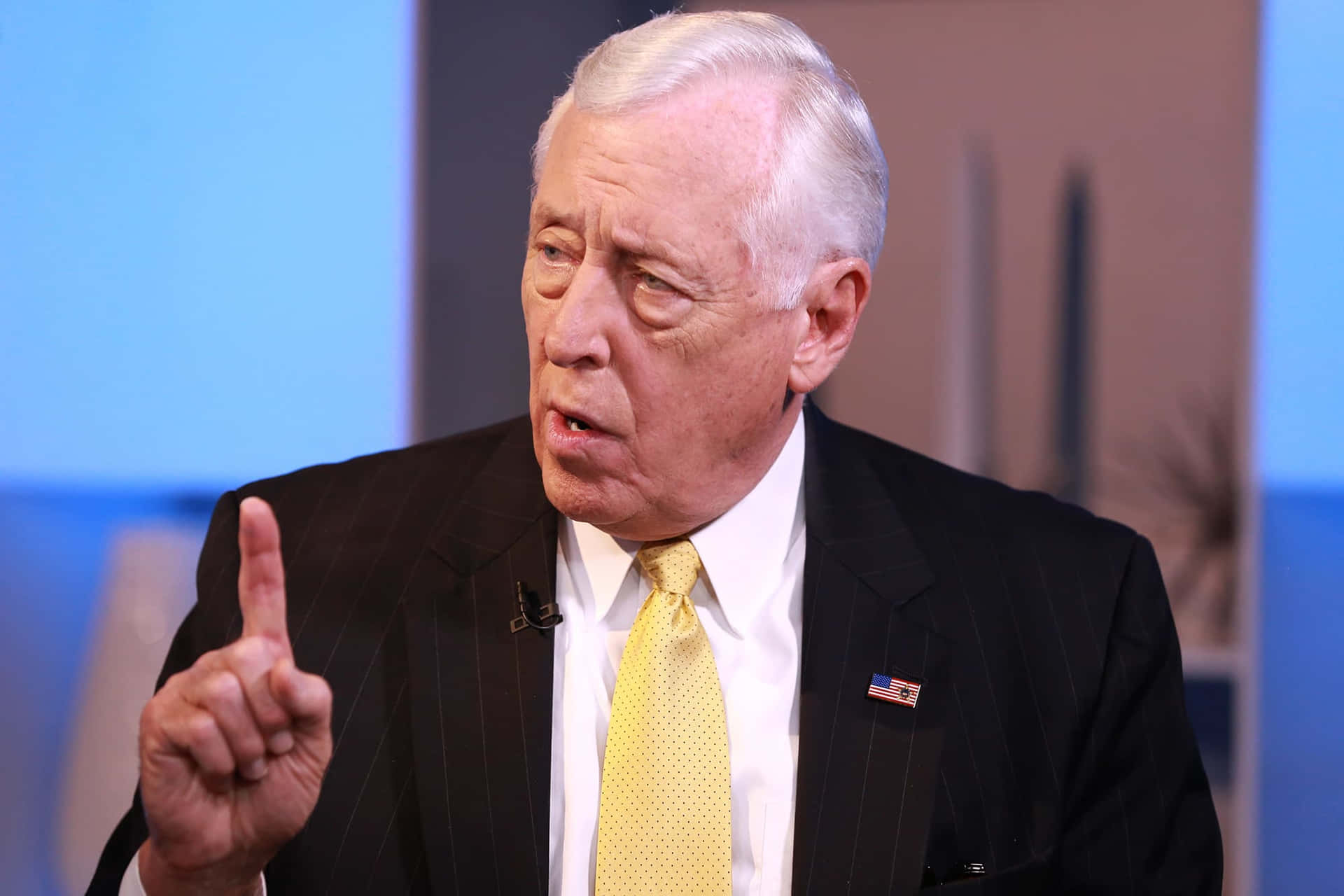 Steny Hoyer One Finger Up Background