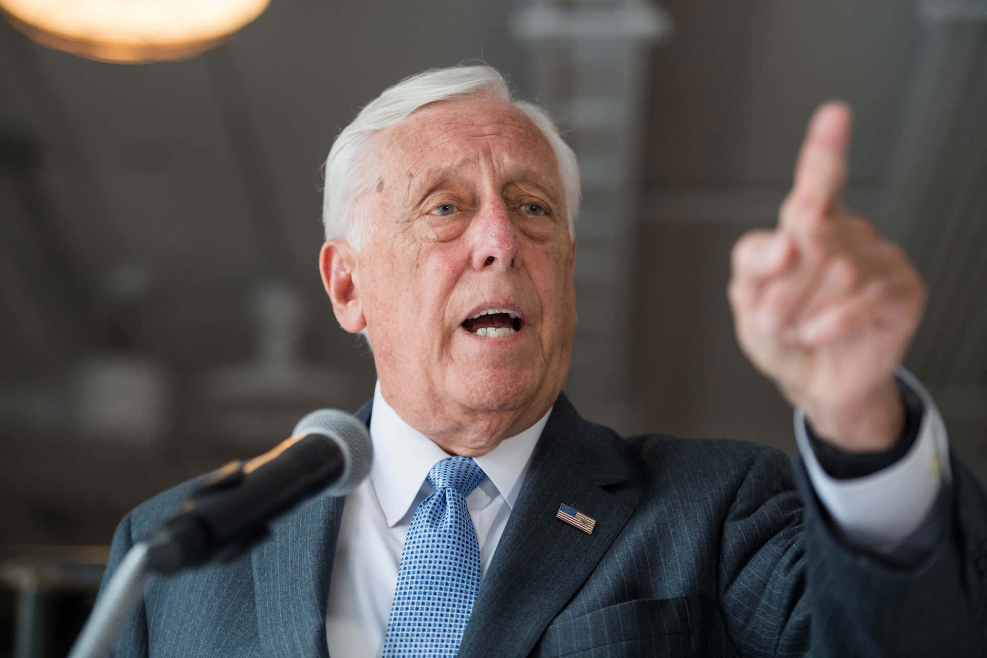 Steny Hoyer Pointing Towards The Future Background