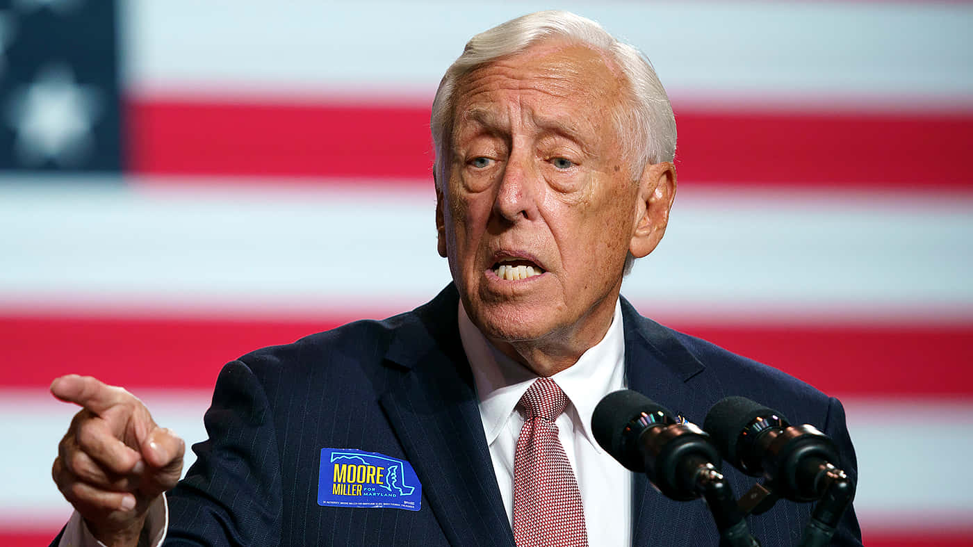 Steny Hoyer Pointing While Talking Background