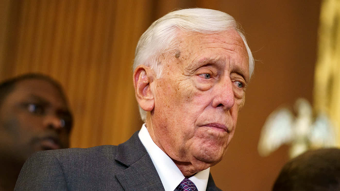 Steny Hoyer, Us Politician, At A Public Speaking Event. Background