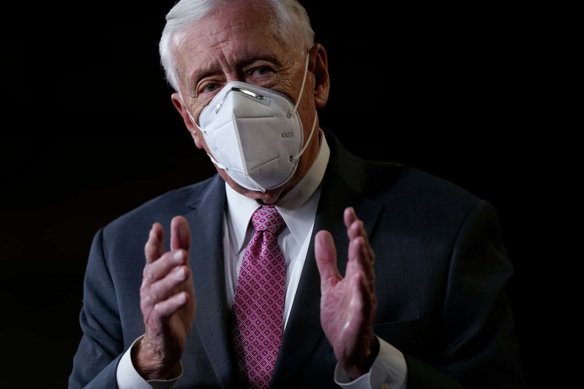 Steny Hoyer Wearing Mask Background