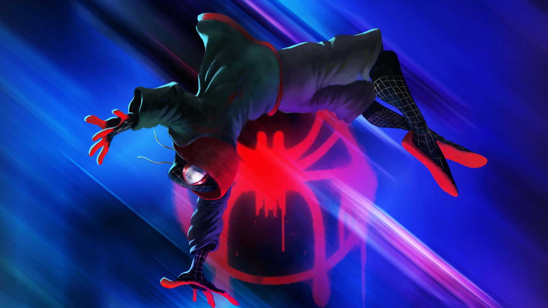 Step Into A New Realm Of Superhero Action: Spider-man: Into The Spider-verse Background