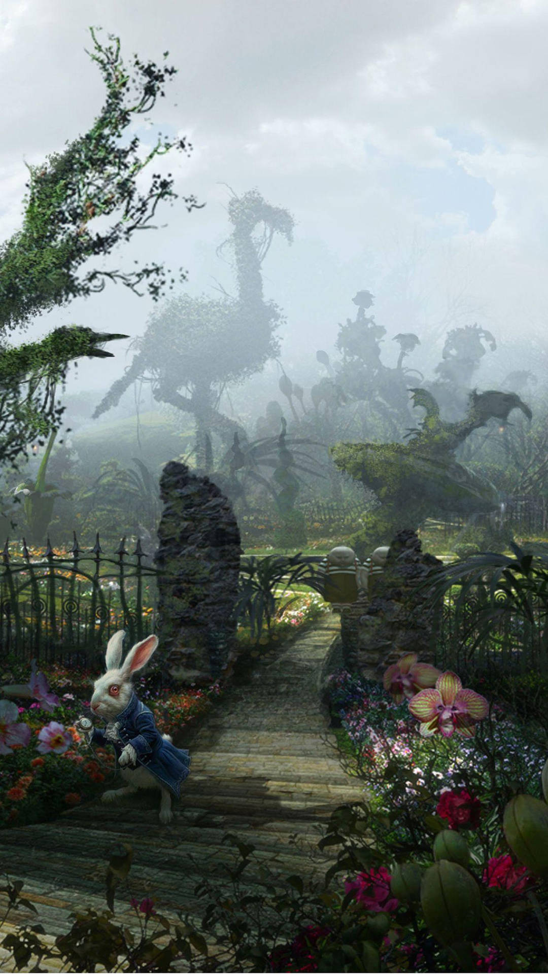 Step Into A World Of Adventure With Alice's In Wonderland Phone Background