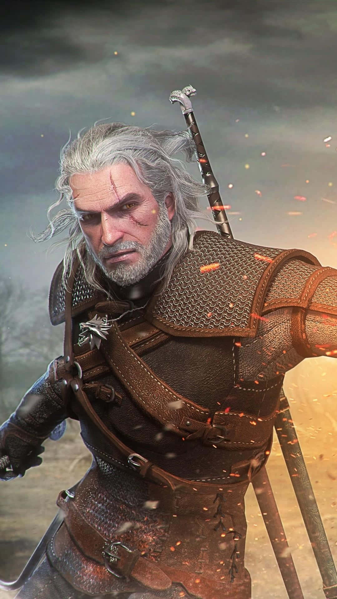 Step Into A World Of Adventure With The Witcher Phone. Background