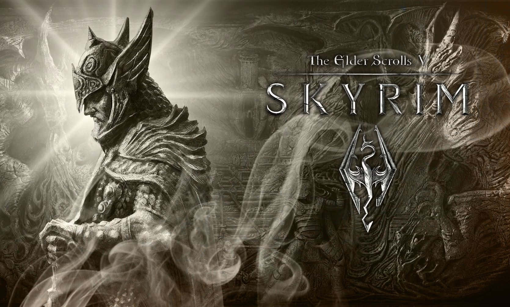 Step Into A World Of Epic Fantasy Adventure With Best Skyrim. Background
