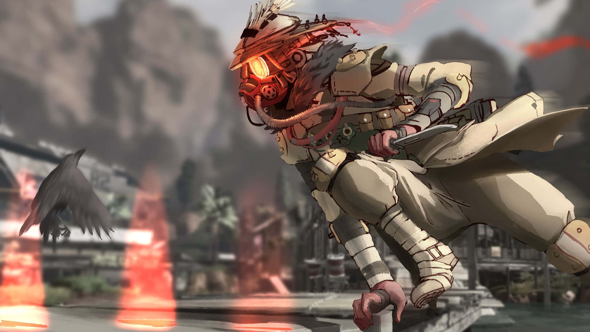 Step Into The Arena With Apex Legends’ Bloodhound Background