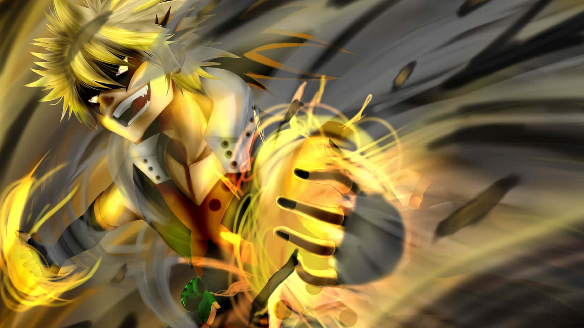 Step Into The Colorful World Of Yellow Anime!