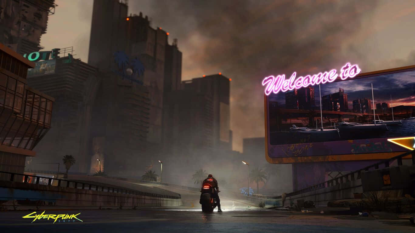 Step Into The Dangerous But Vibrant World Of Cyberpunk 2077 Background