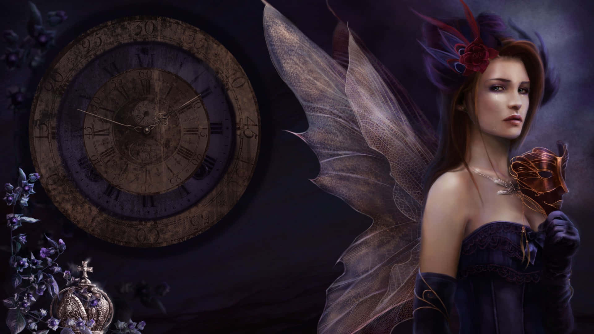 Step Into The Dark Side With An Evil Fairy Background