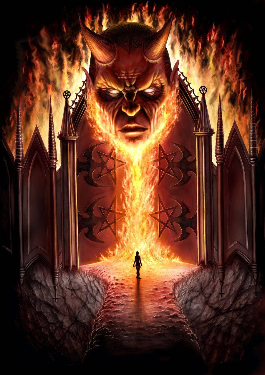 Step Into The Fires Of Hell Background